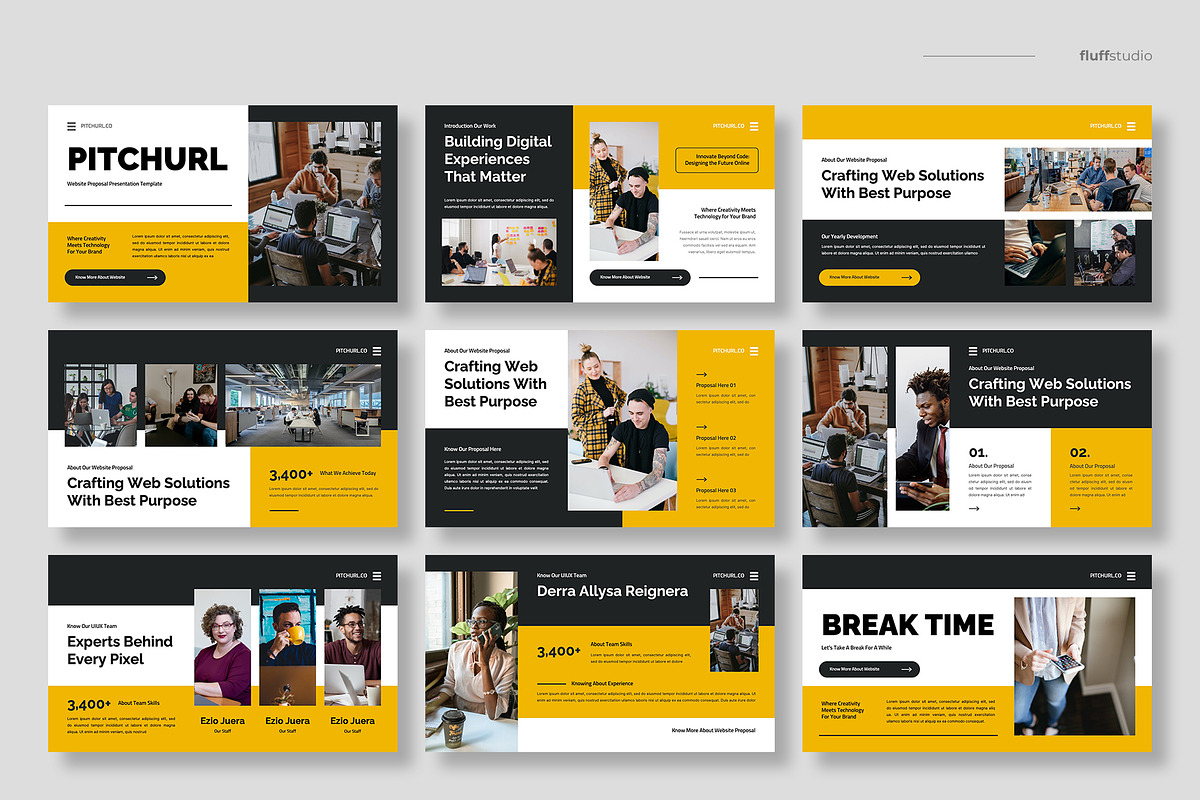 Website Proposal Keynote Template, a Presentation Template by fluffstudio (Photo 2 of 4)