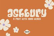 Ashbury | Retro Display Font, a Font by Typed Up Studio (Thumbnail 1 of 11)