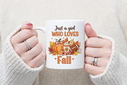Just a Girl Who Loves Fall Png,, an Illustration by Designking (Thumbnail 2 of 4)