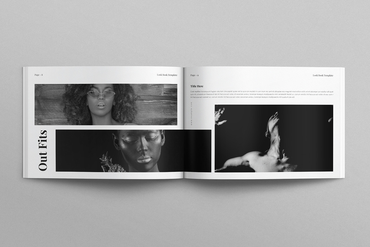 Look Book Template Landscape, a Magazine Template by E-Type (Photo 4 of 7)