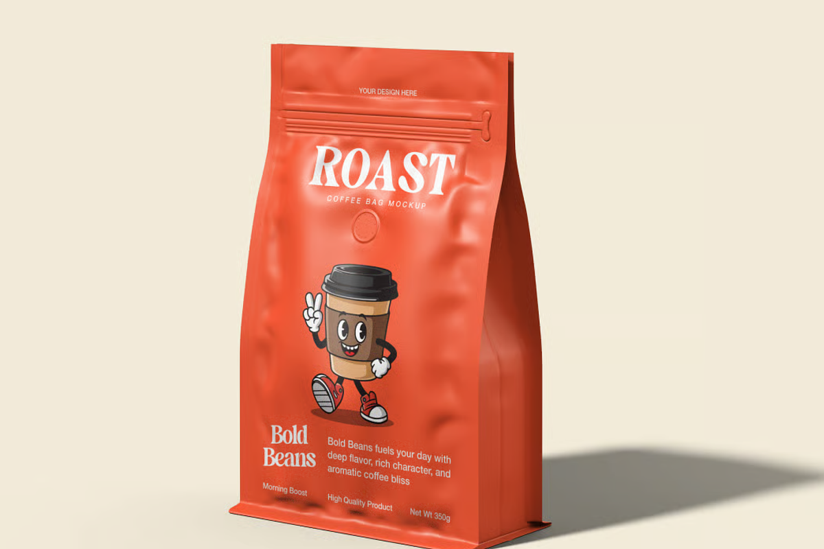 Artisan Coffee Bag Mockup, a Packaging Mockup by graphicsauce (Photo 1 of 3)