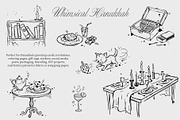 Whimsical Hanukkah: Holiday Line Art, a Seasonal Illustration by divanovskaya_nv (Thumbnail 3 of 16)