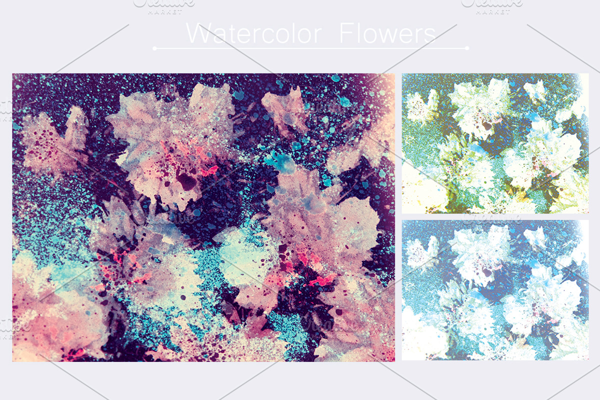 Watercolor flowers