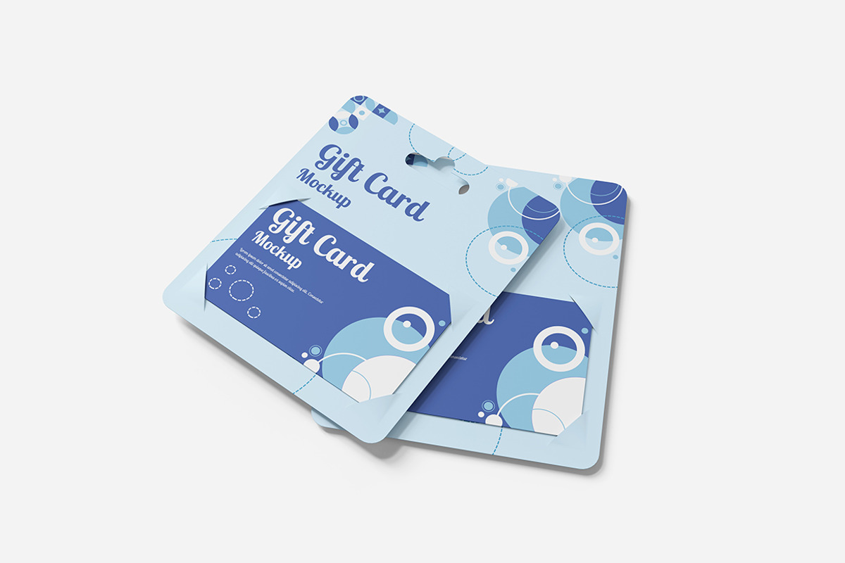 Gift Card Mockup For Branding, an Advertising Mockup by bimockup (Photo 3 of 6)
