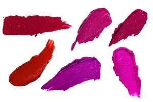 Various lipstick swatch stroke, a Beauty & Fashion Photo by Yulia Furman