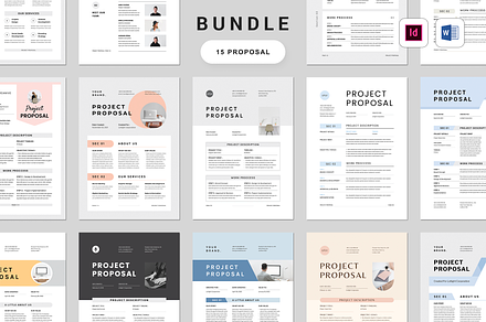 Proposal Bundle | MS Word & Indesign, a Stationery Template by Leaflove