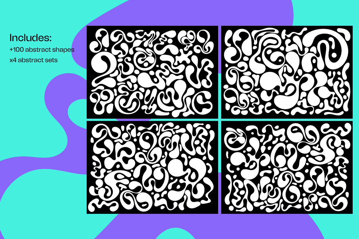 +100 abstract decorative shapes, an Object Graphic by MindMuse (Photo 2 of 15)
