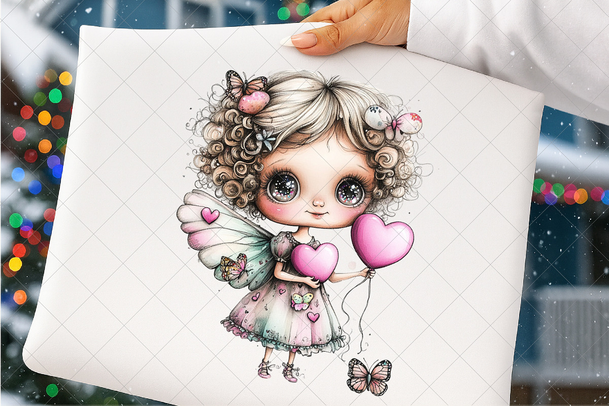 Dreamy Cupids Whimsical Valentine, an Illustration by SinaCreation (Photo 4 of 7)