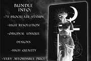 Greek Statue Procreate Brush Set, a Brush Add-On by ProcreateInk (Thumbnail 3 of 6)