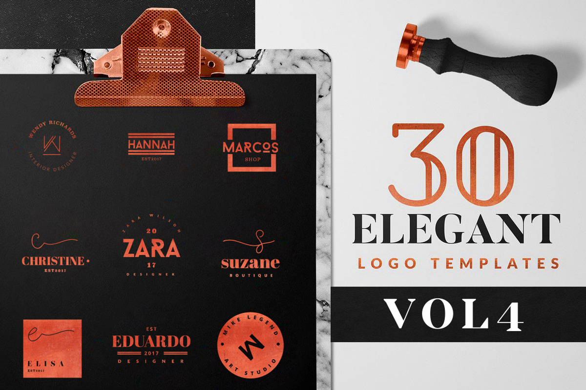 Elegant Logo Pack VOL 4, a Branding & Logo Template by GraphicDash (Photo 1 of 7)
