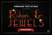 Rubies & Jewels #3 - 20 Text Styles, a Layer Style Add-On by Jonas Stensgaard (Thumbnail 6 of 23)