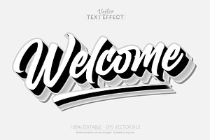 Minimalistic text effect, editable