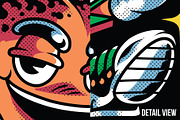 Peach Rock T-Shirt Illustration, a Food Illustration by badsyxn (Thumbnail 3 of 5)
