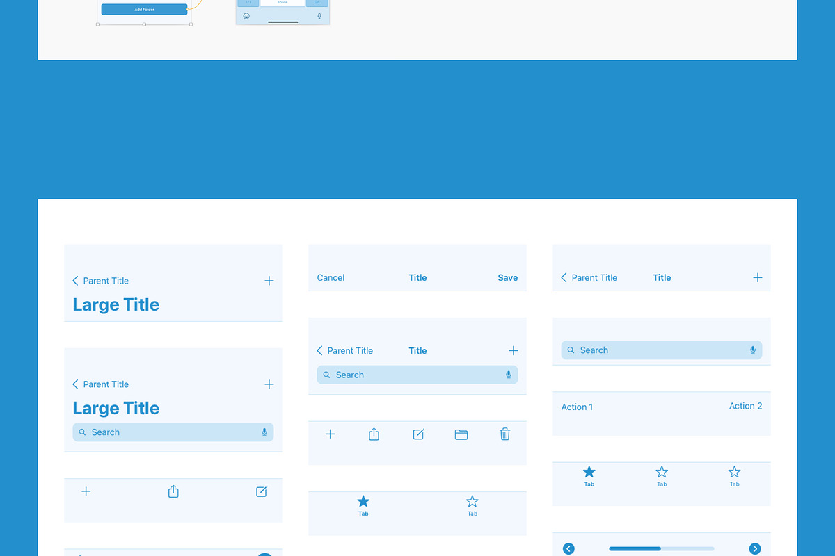 iOS 14 Wireframe Library, a Wireframe Template by UI Design Resource (Photo 8 of 9)