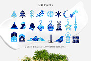 Abstract acrylic. Winter collection, an Object Graphic by Julie&Taily (Thumbnail 18 of 30)