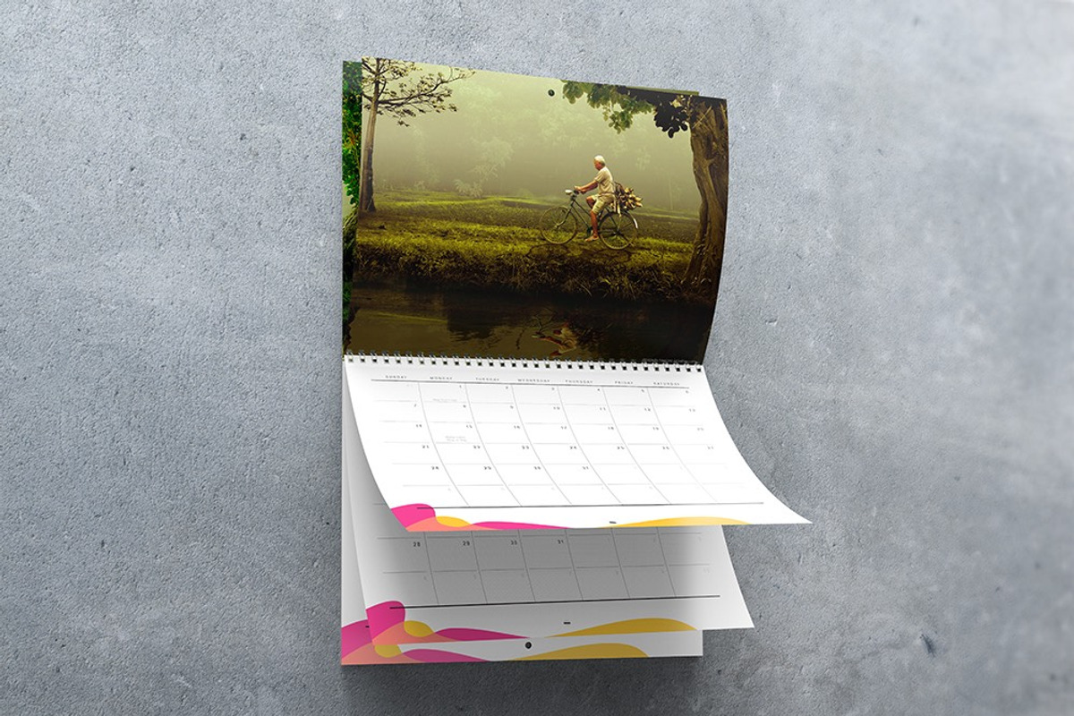 8.511 Wall Calendar Mockups, a Mockup by Vectogravic Design (Photo 5 of 8)