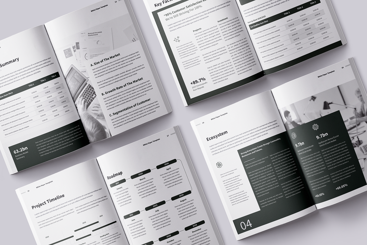 White Paper | Canva, Word, PPTX, InD, a Brochure Template by ArtisticLand (Photo 7 of 14)