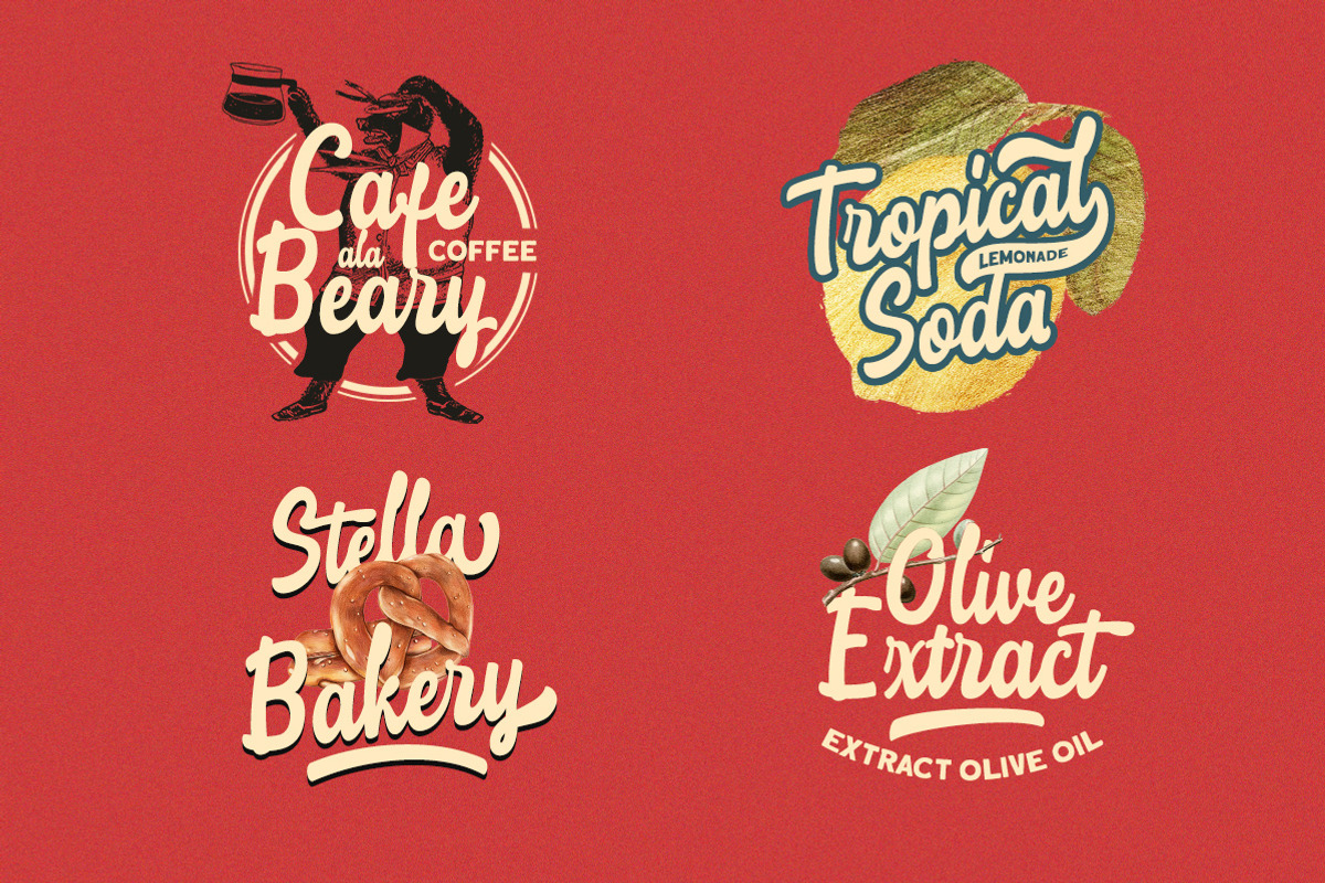 The Stumble - Retro Bold Script, a Script Font by Letterhend Studio (Photo 2 of 9)