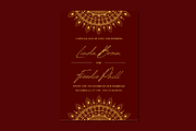 Royal Red Wedding Invitation, an Invitation Template by Weddinginvitation by Fati (Thumbnail 1 of 2)