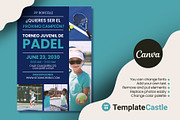 Youth Padel Tournament Canva Flyer, a Design Template by TemplateCastleStore (Thumbnail 2 of 2)
