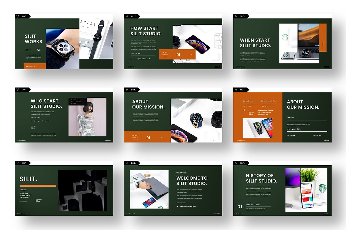 Silit – Business PowerPoint Template, a Presentation Template by Dens Creative Studio (Photo 2 of 6)
