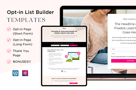 Opt-in List Builder Templates