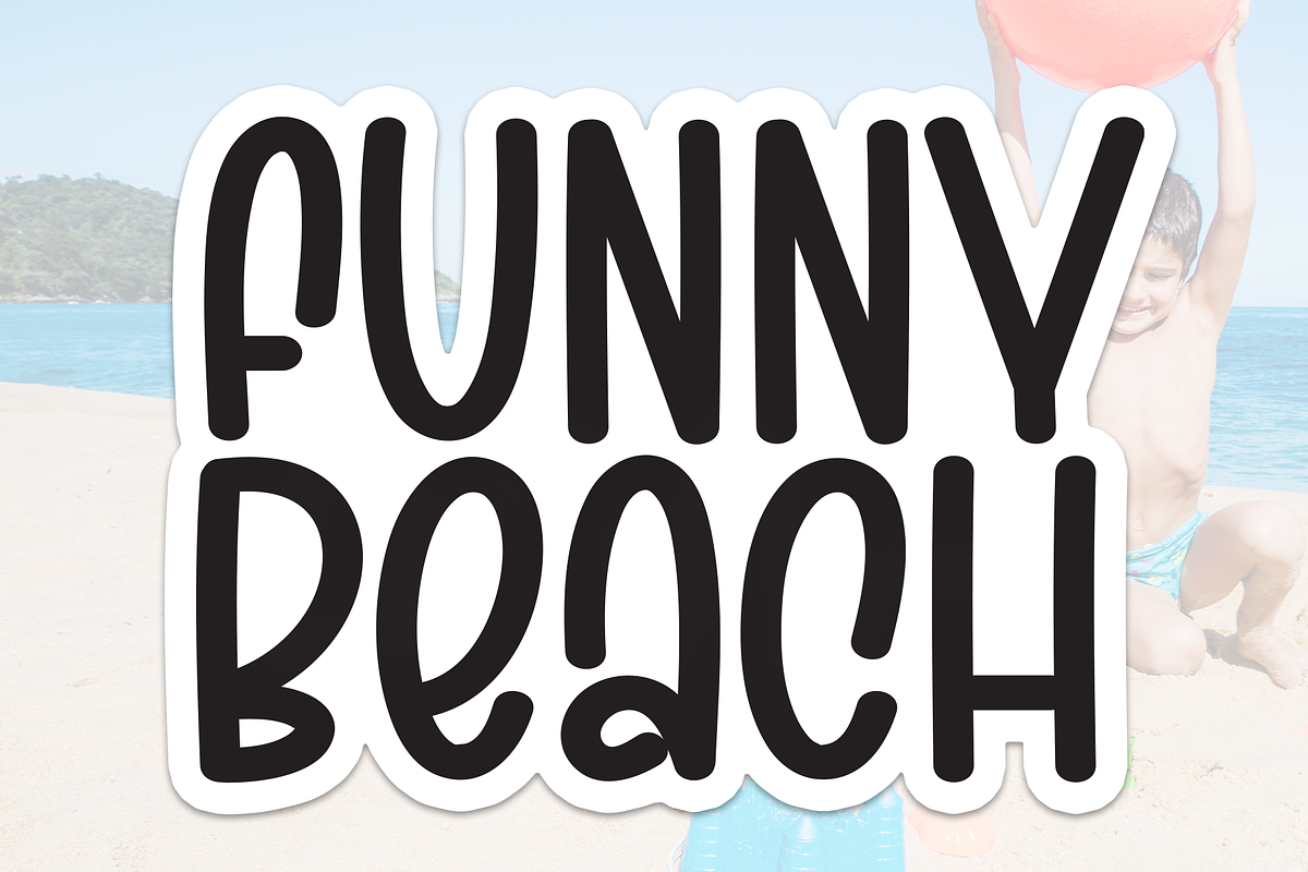Funny Beach | Script Font, a Script Font by Scratchones (Photo 1 of 8)