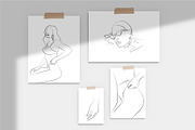 Women's Line Art Illustrations, a Person Illustration by La Petite Line Art (Thumbnail 3 of 17)