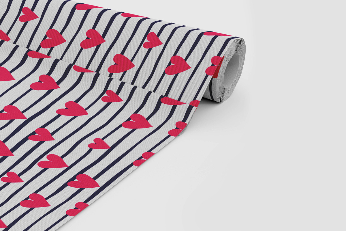 Valentine Stripe Seamless Pattern, a Pattern Graphic by Digital Studio (Photo 5 of 12)