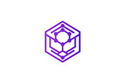 Modern Isometric Hexagonal Tech Logo, a Branding & Logo Template by Vectorium Studio (Thumbnail 1 of 9)