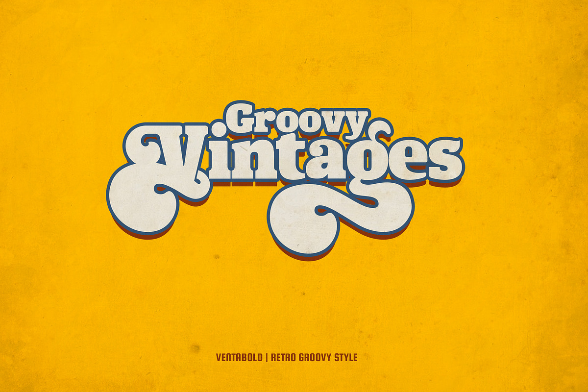 Ventabold - Retro Groovy Font Style preview 3