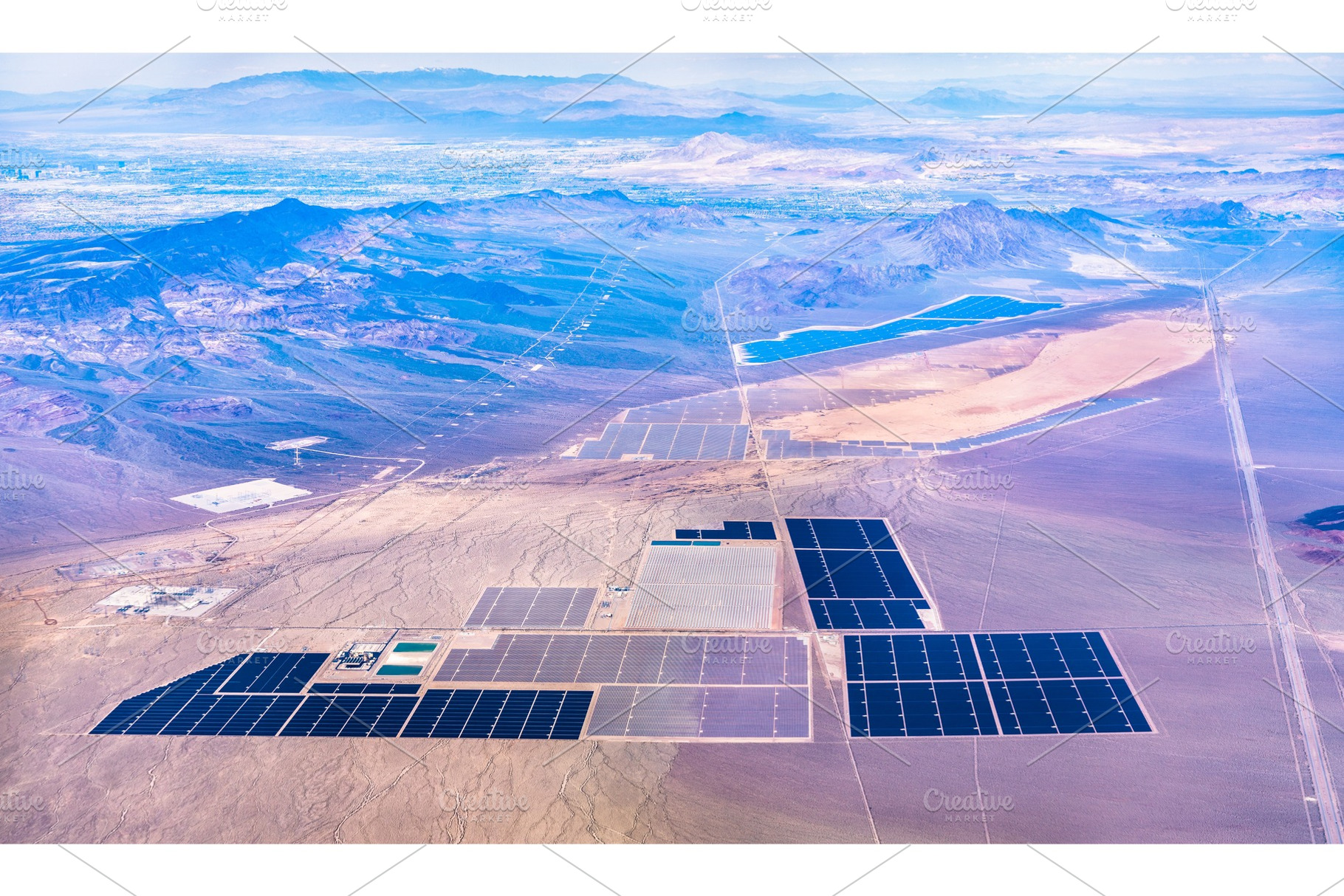 Solar power plants in the Mojave, a Nature Photo by Leonid Andronov