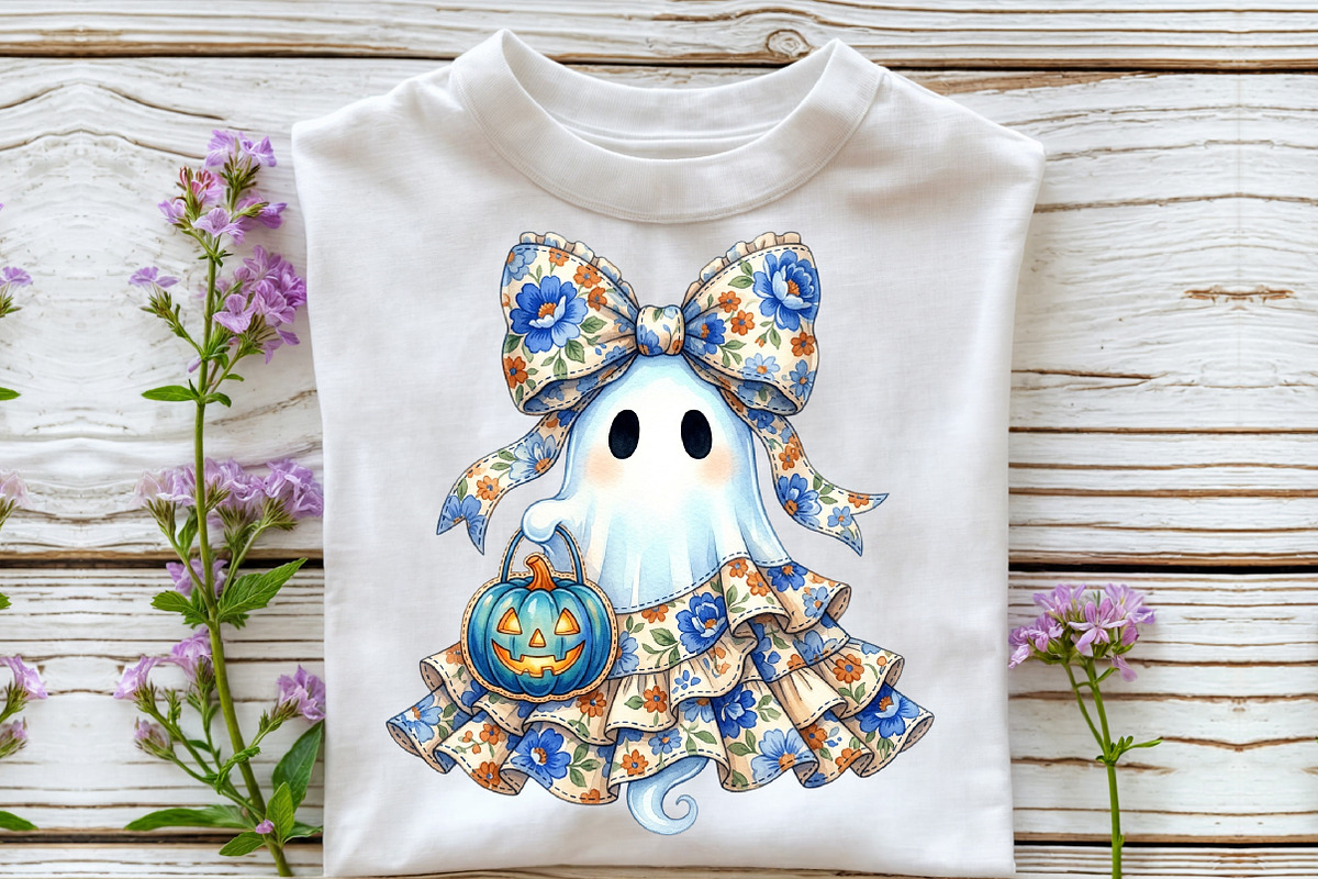 Coquette Halloween Ghost Png, a Work Illustration by Sublimation Artist (Photo 3 of 9)