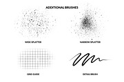 Blackletter Dry Brushes - Procreate, a Brush Add-On by Jake Rainis (Thumbnail 4 of 11)