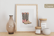 Coquette Cowgirl Boots 4th of July, a Decorative Illustration by creationsbyapuruh (Thumbnail 6 of 7)