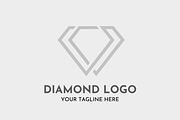 Diamond Logo Design Luxury Crystal, a Branding & Logo Template by Megafox Studio (Thumbnail 2 of 2)