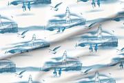 Nautical Patterns Powder Blue, a Pattern Graphic by faeDesign (Thumbnail 4 of 5)