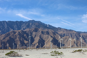 Windmills in the desert around Palm Springs, California, USA, a Nature Photo by uncreative