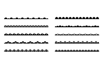 Scallop lace ornament frames, a Decorative Illustration by Buch&Bee