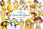 Lemon Kid Clipart, an Illustration by CreationArt (Thumbnail 1 of 9)