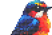 Colorfull Bird Image, pixel dotted s, an Animal Illustration by Pray Art Design Studio (Thumbnail 3 of 3)