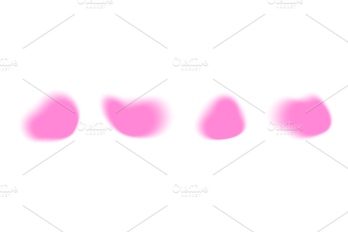 Y2k aura blobs with soft pink, an Illustration by YuliiaOsadcha