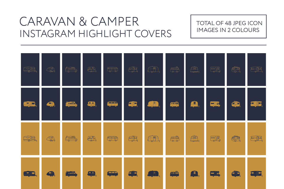 caravan & campers instagram covers, a Solid Icon by the cabin supply co (Photo 2 of 4)