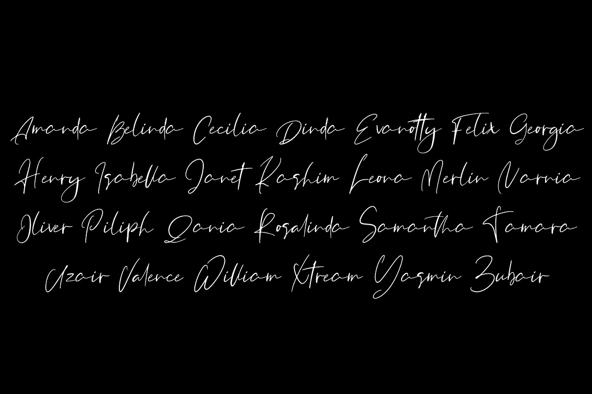 Orchest Luxury Calligraphy Font preview 2