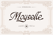 Moyselle Modern Classic Script, a Script Font by Pipello Grafik (Thumbnail 1 of 11)
