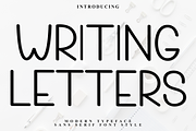 Writing Letters, a Sans Serif Font by InermediaSTUDIO (Thumbnail 1 of 8)