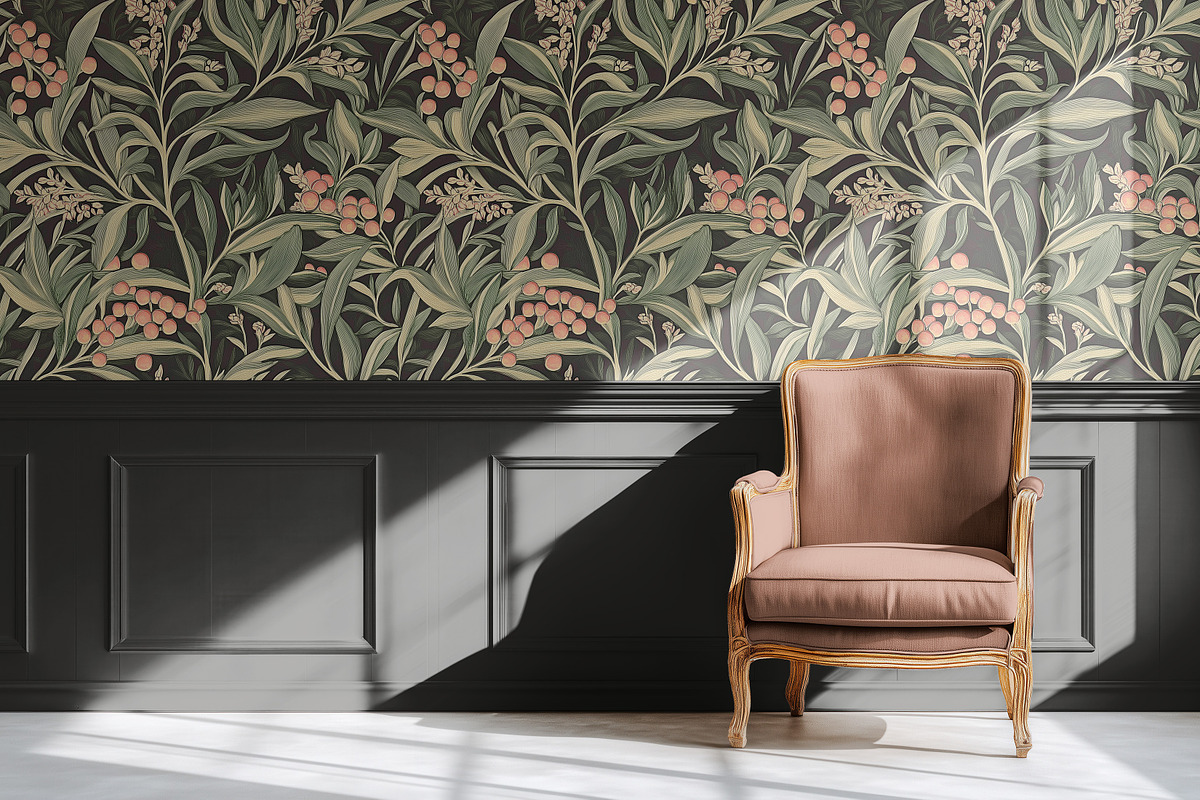 Vintage Wallpaper Paneling Mockup, a Household Mockup by 1001 mockups (Photo 3 of 8)