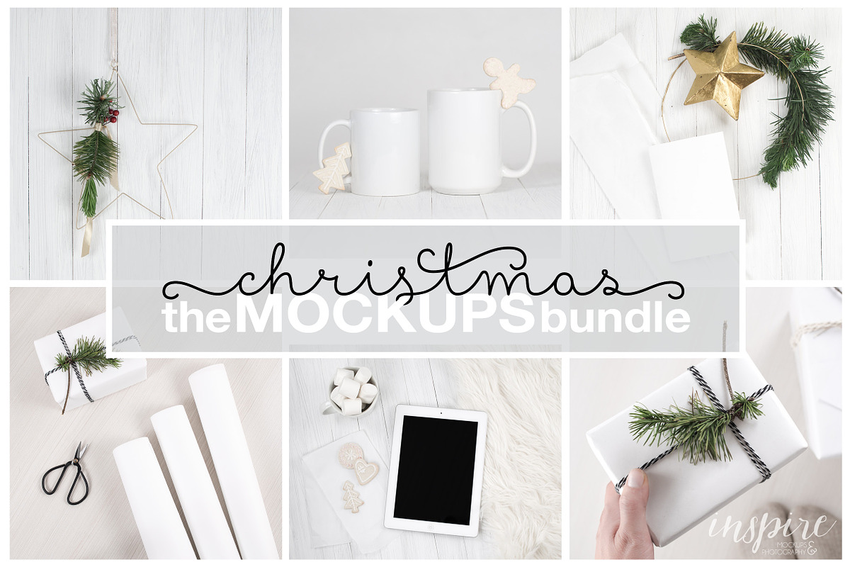 Nordic Xmas Styled Mockups Bundle, a Cups & Container Mockup by Inspire Mockups (Photo 1 of 6)