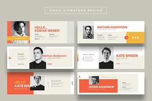 Email Signature Design, an Email Template by HiveArts