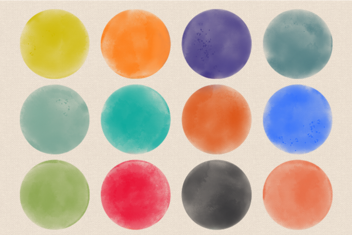 Watercolor Circles Vol. 1 preview 2